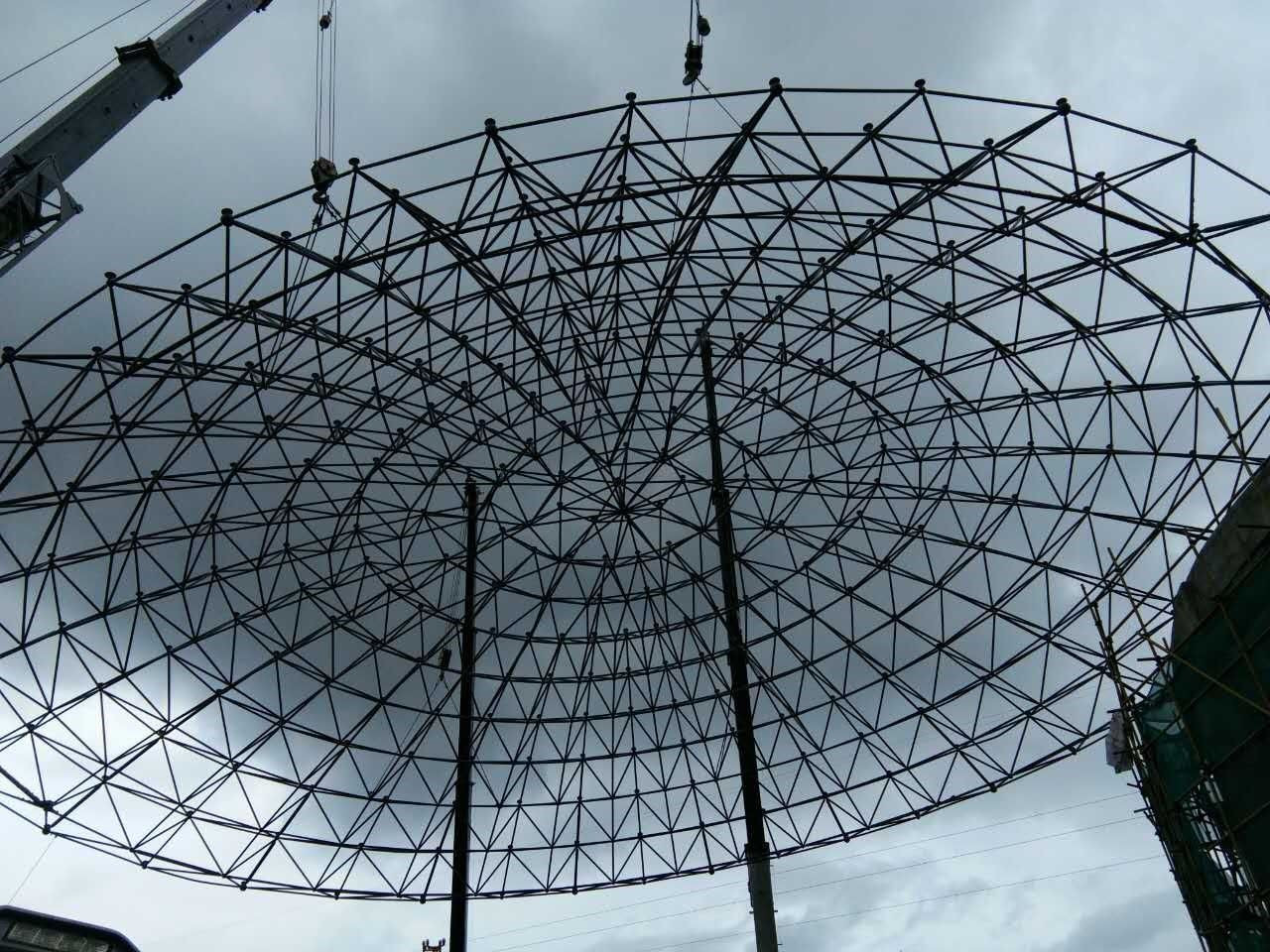 Steel Component Grid Structure.
