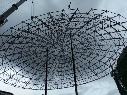 Steel Component Grid Structure.