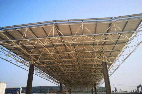 Steel Component Grid Structure.